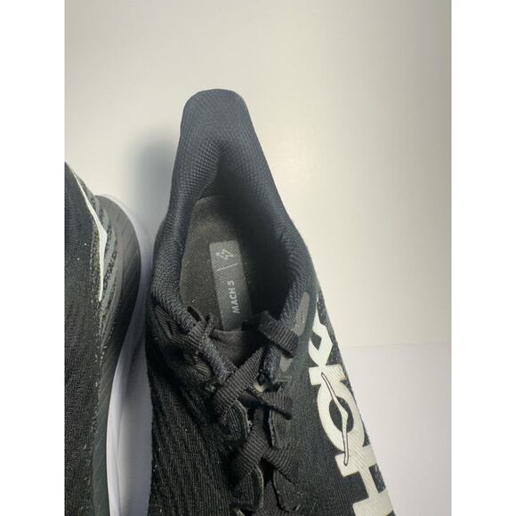 HOKA ONE ONE Mach 6 Men’s Size 10D Running Shoes Black White Lightweight Trainer - Picture 7 of 9